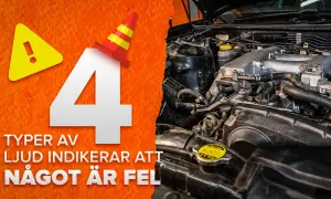 4 typer av ljud indikerar att något är fel. Ett skramlande ljud under bilen kan vara ett tecken på problem.