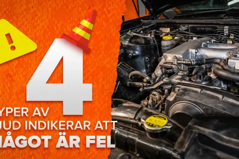 4 typer av ljud indikerar att något är fel. Ett skramlande ljud under bilen kan vara ett tecken på problem.