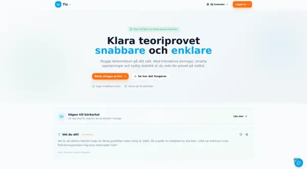 Klara teoriprovet snabbare och enklare. Plugga körkortsteori med interaktiva övningar och statistik. Börja gratis!